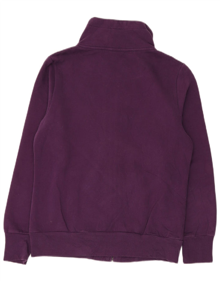 Puma Womens Tracksuit Top Jacket UK 14 Grande Roxo Poliéster