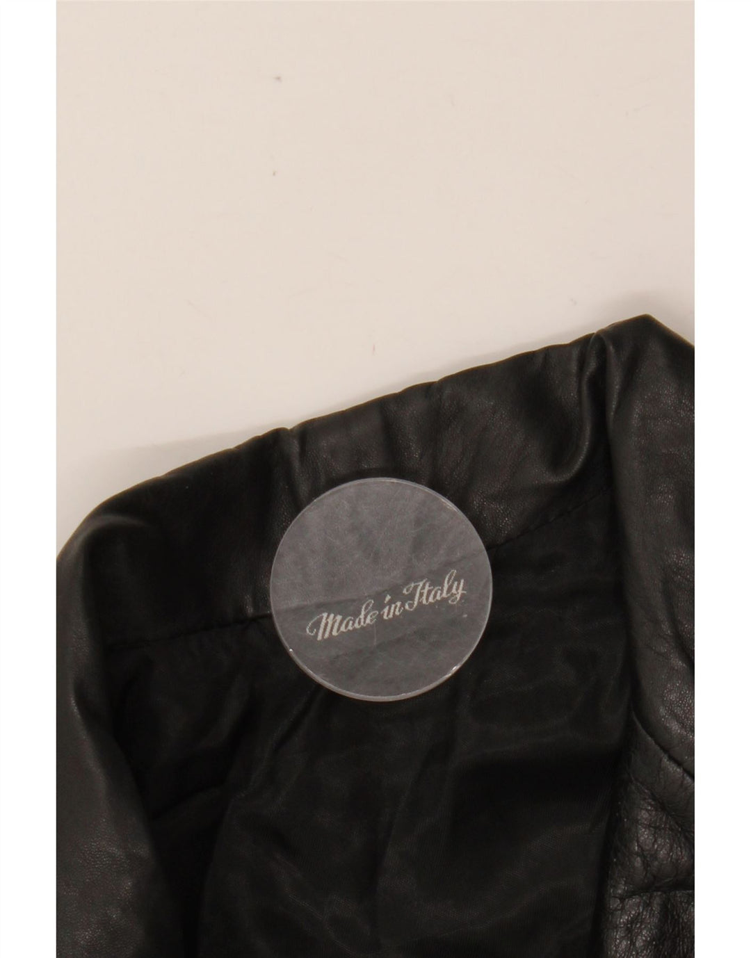 Jaqueta de couro masculina VINTAGE UK 42 XL couro preto