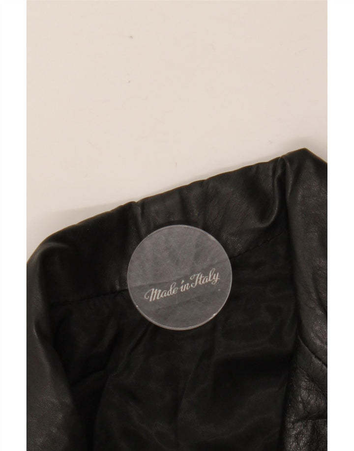 Jaqueta de couro masculina VINTAGE UK 42 XL couro preto