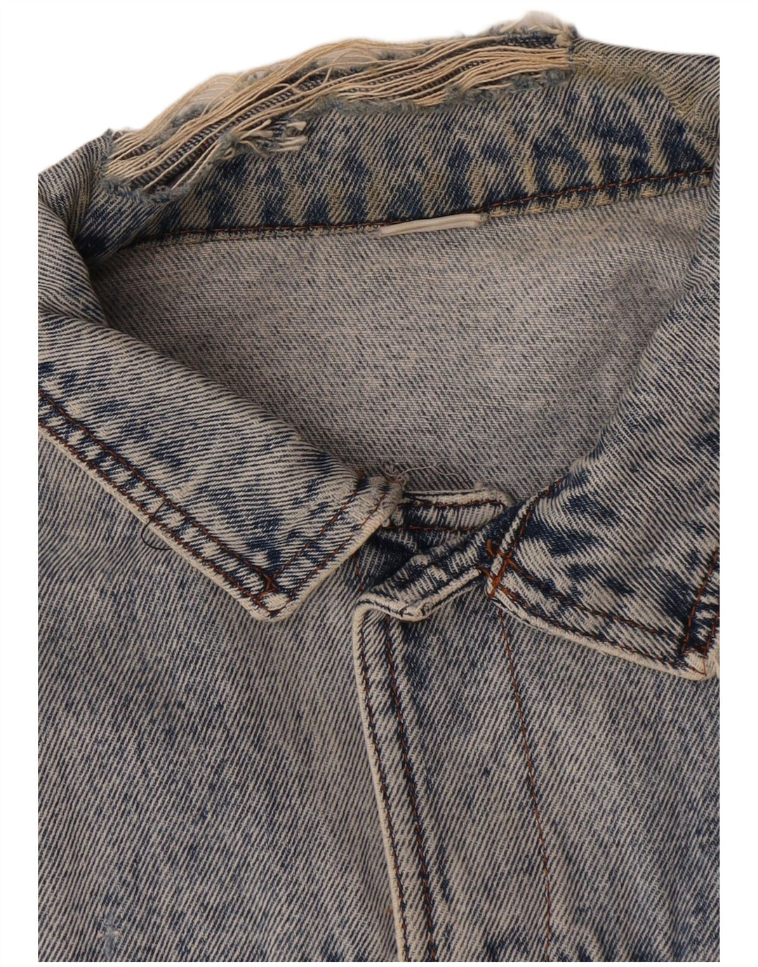 Jaqueta jeans masculina vintage UK 38 algodão azul médio