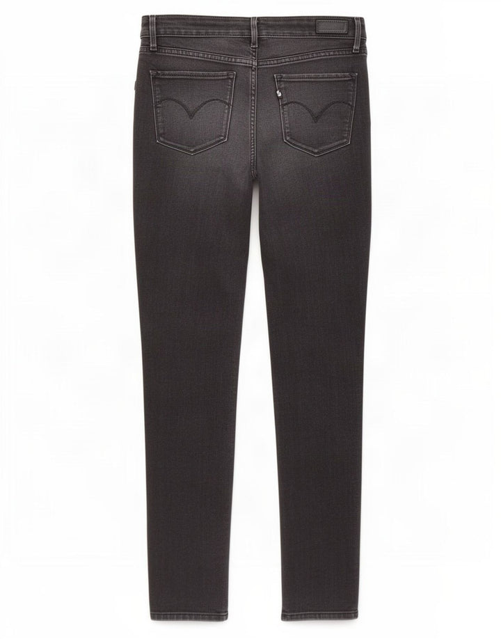 Jeans femininos Levi's Slim W27 L32 algodão preto