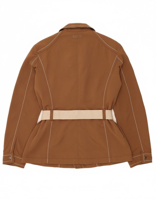 Jaqueta utilitária feminina Marlboro Classics UK 20 2XL marrom poliamida