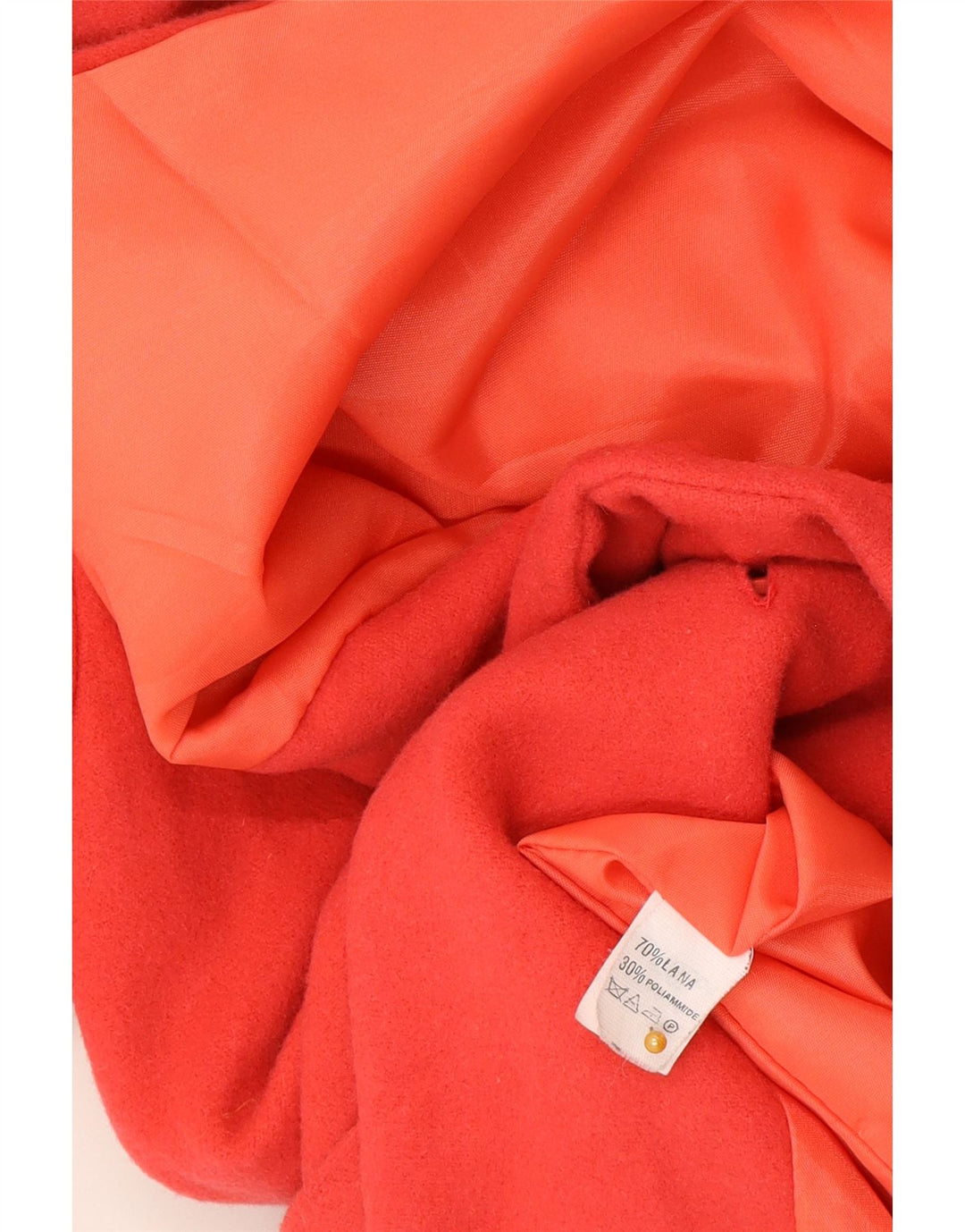 Jaqueta blazer feminina vintage com 2 botões IT 48 XL lã vermelha