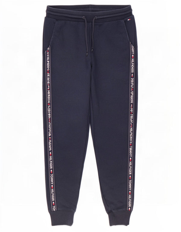 Tommy Hilfiger Mens Graphic Calças de treino Joggers Médio Azul Marinho