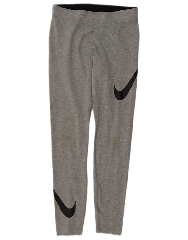 Leggings Nike Feminino UK 14 Médio Cinza Algodão Esportes