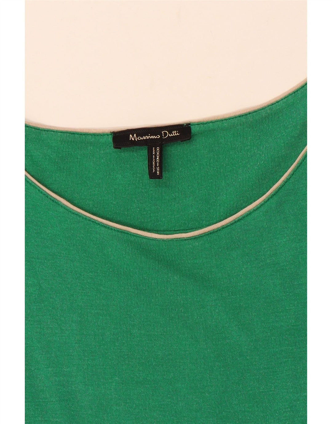 Vestido camiseta feminino sem mangas MASSIMO DUTTI Reino Unido 12 verde médio