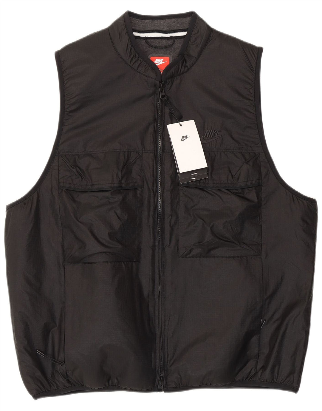 Colete acolchoado masculino Nike UK 38 médio preto nylon