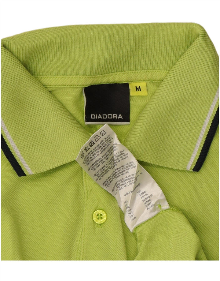 Camisa polo masculina DIADORA algodão verde médio