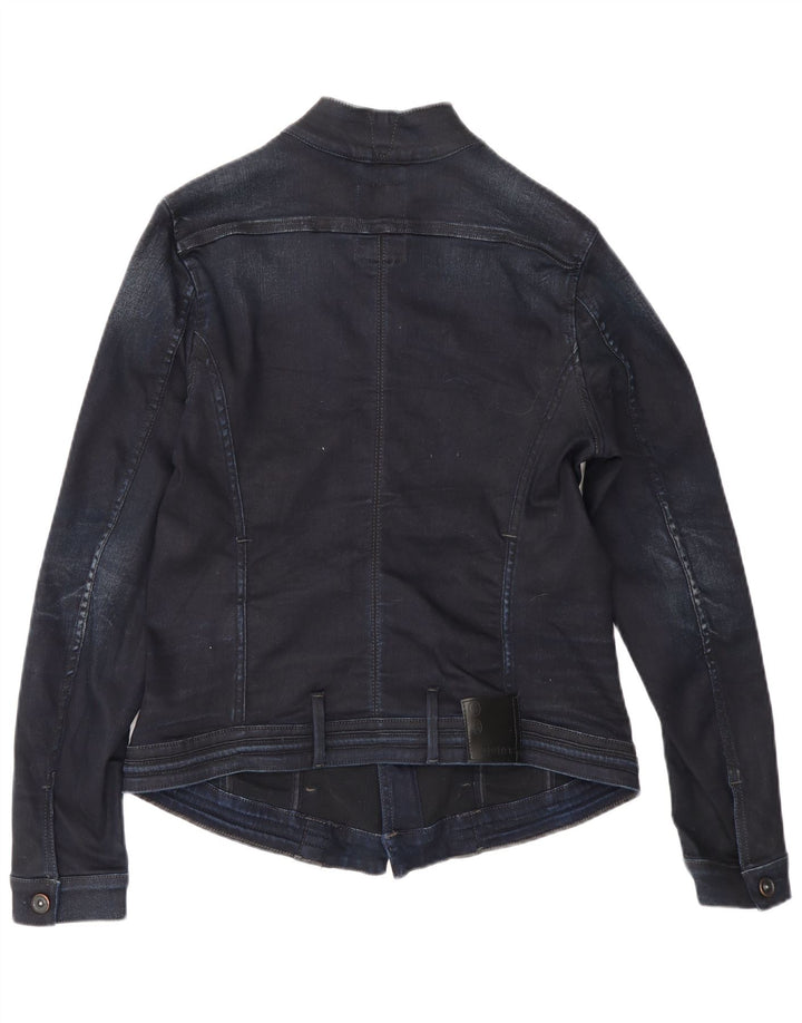 Jaqueta jeans feminina G-Star UK 14 grande azul marinho