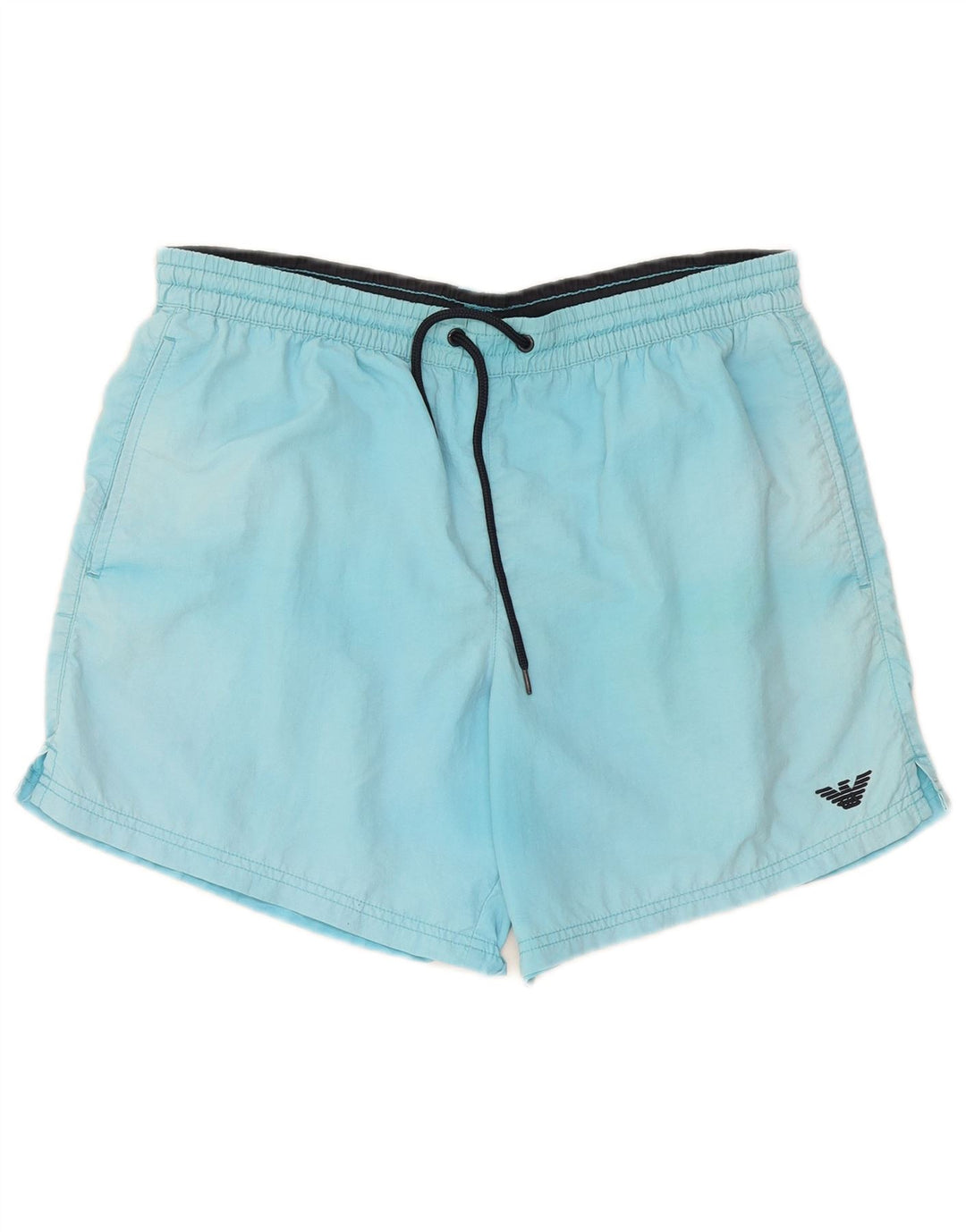 Shorts de natação masculino Emporio Armani azul médio