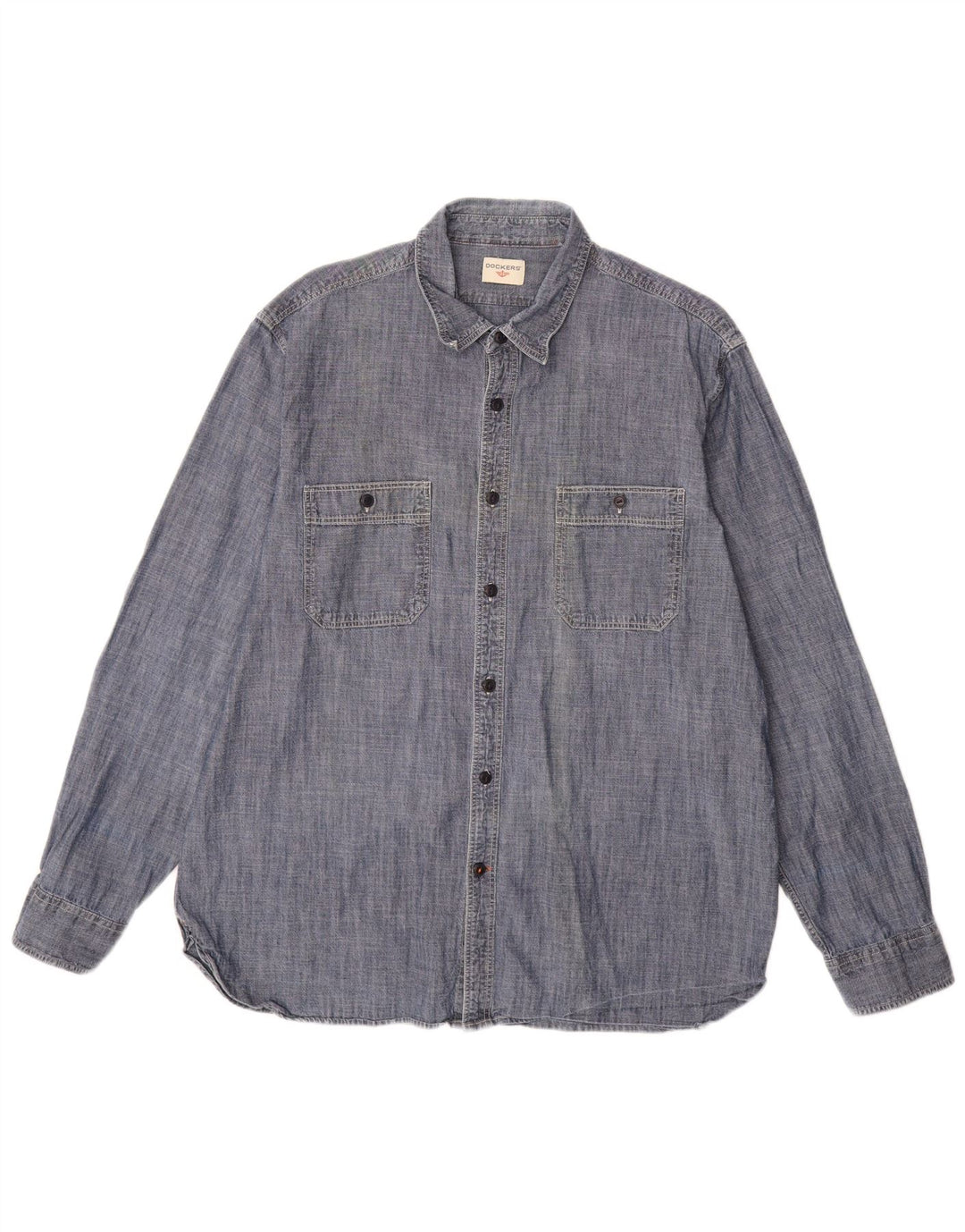 Camisa masculina DOCKERS grande azul marinho