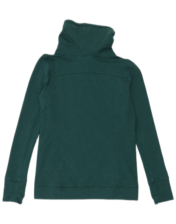 Under Armour feminino roll neck moletom jumper UK 10 pequeno verde