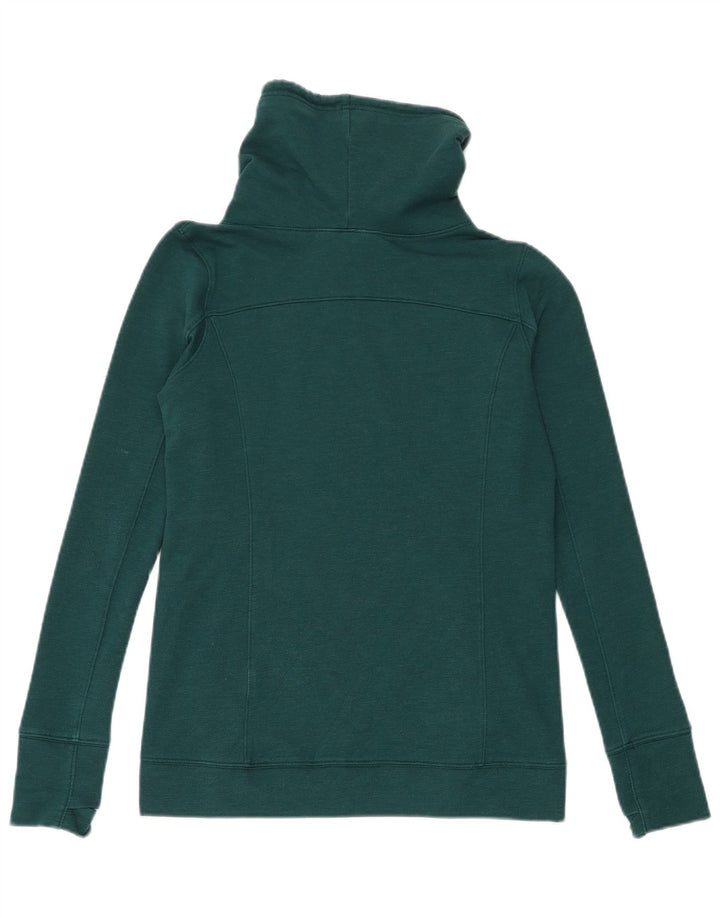 Under Armour feminino roll neck moletom jumper UK 10 pequeno verde