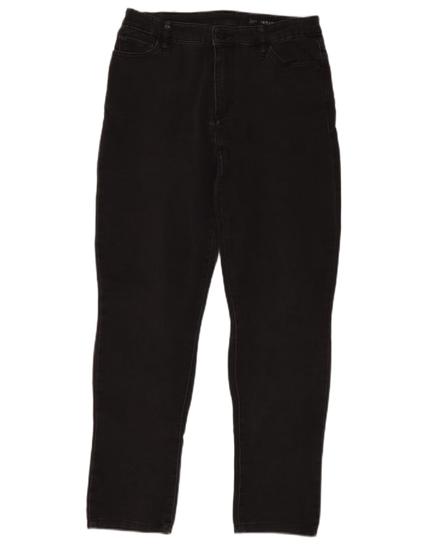 Armani Exchange feminino J45 Slim Jeans W30 L28 algodão preto