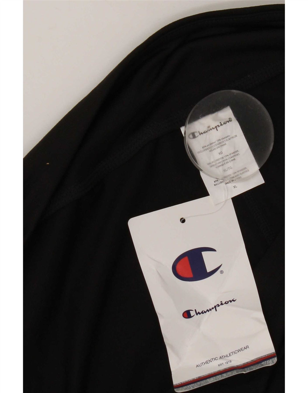 Calça de treino feminina Champion UK 18 XL poliéster preto