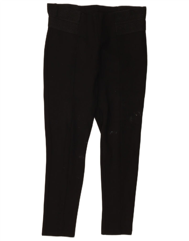 Zara Leggings Femininas UK 14 Grande Viscose Preta