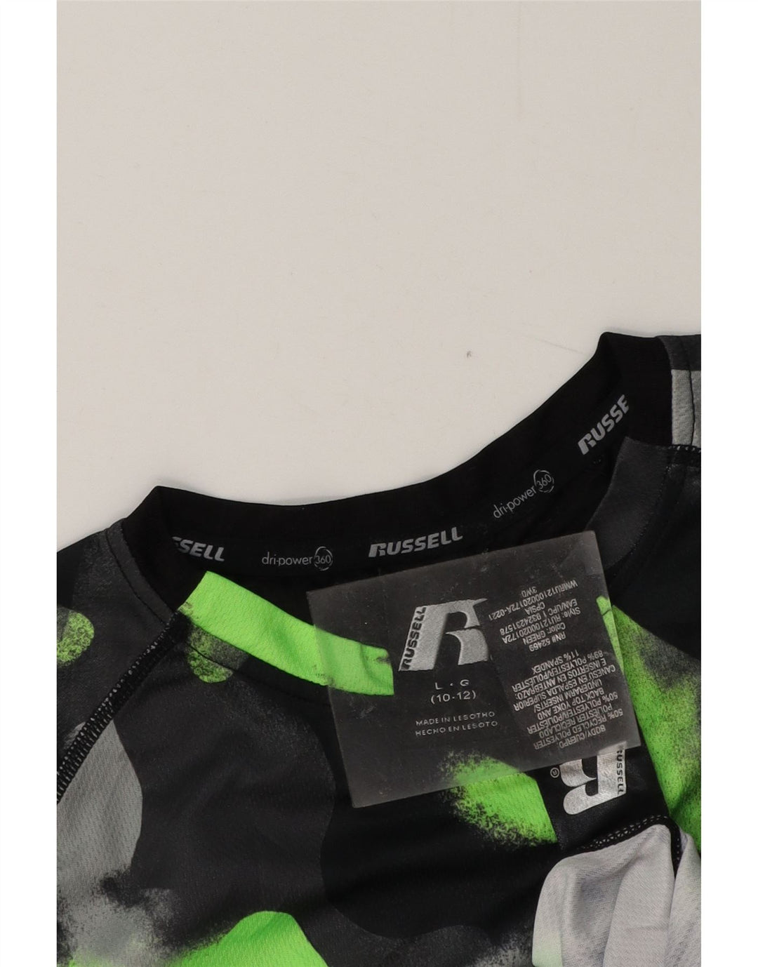 Camiseta RUSSELL ATLÉTICA para meninos 10-11 anos grande multicolorida