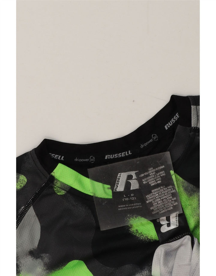 Camiseta RUSSELL ATLÉTICA para meninos 10-11 anos grande multicolorida