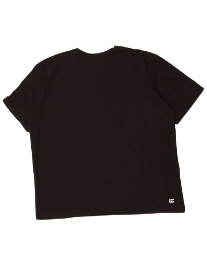 Camiseta masculina Lacoste Regular Fit grande algodão preto