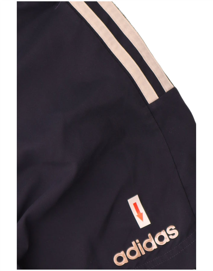 Shorts esportivos masculinos Adidas grandes poliéster azul marinho