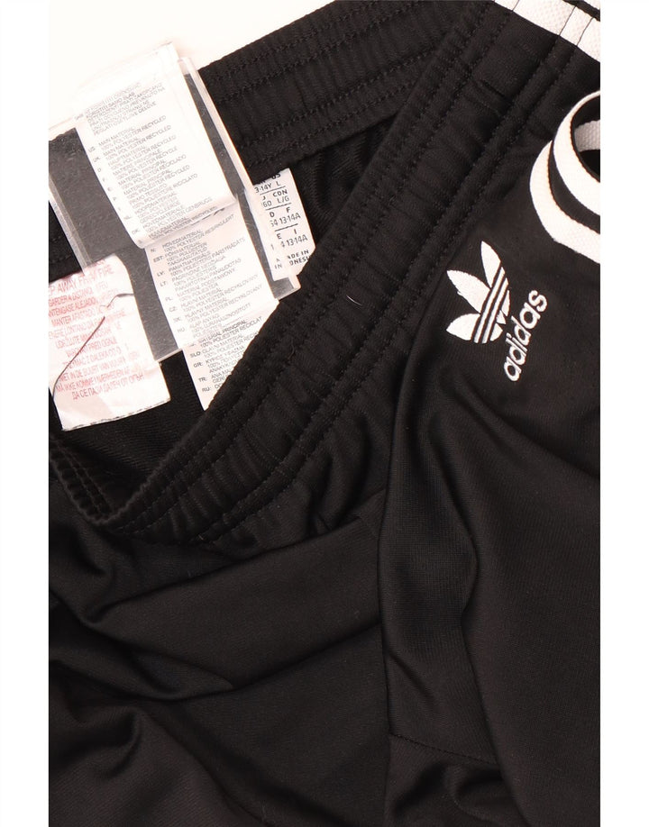 Adidas meninos calças de treino joggers 13-14 anos preto poliéster