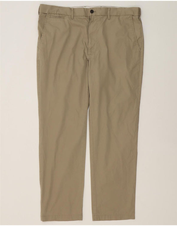 Calça chino masculina Marks & Spencer Heritage Regular Fit W40 L31 bege