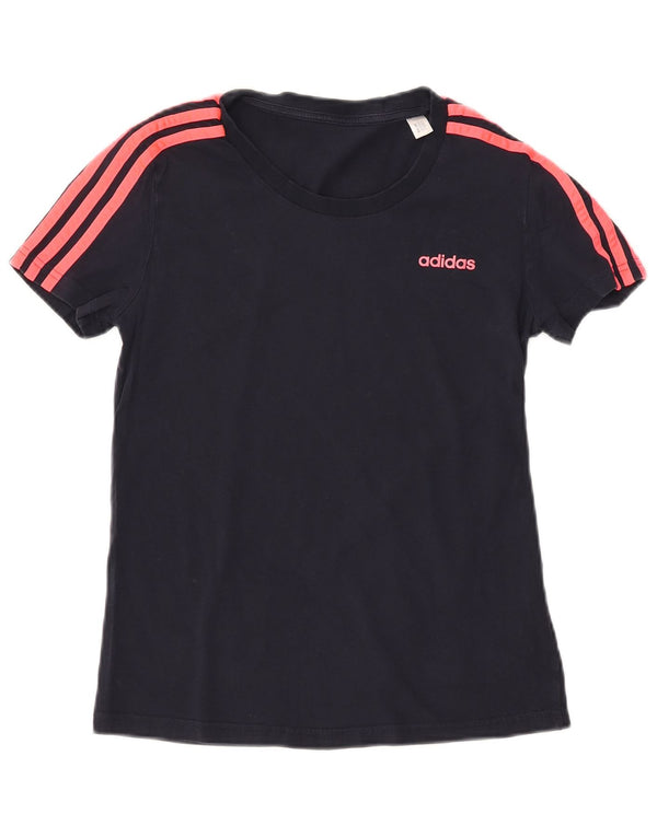 Camiseta feminina ADIDAS UK 12 médio azul marinho algodão