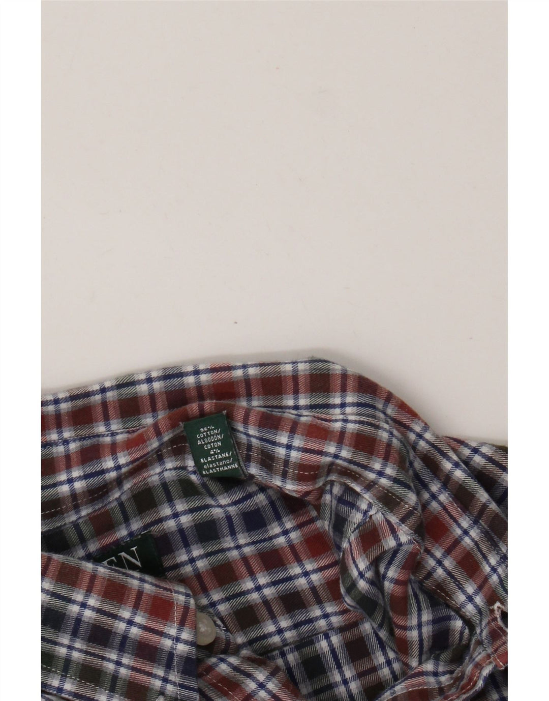 Camisa masculina de flanela Ralph Lauren tamanho 40 15,5 médio multicolorido