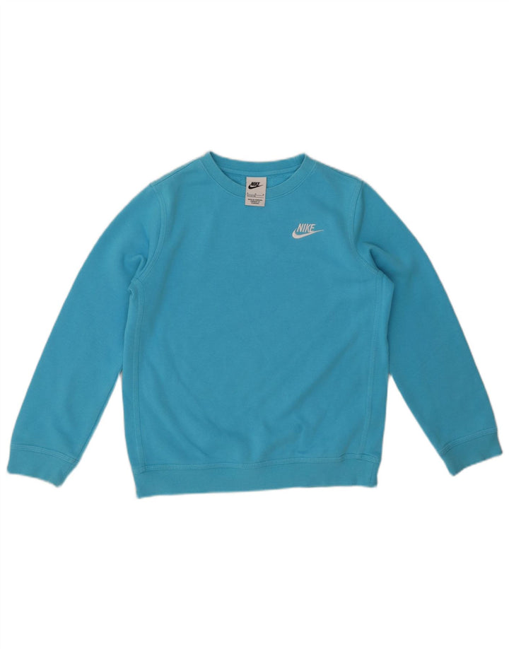Moletom NIKE Meninos Jumper 10-11 Anos Médio Azul Algodão