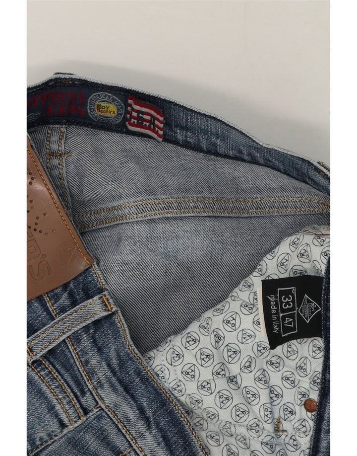 Roy Rogers Mens Jeans Slim W33 L30 Azul Algodão