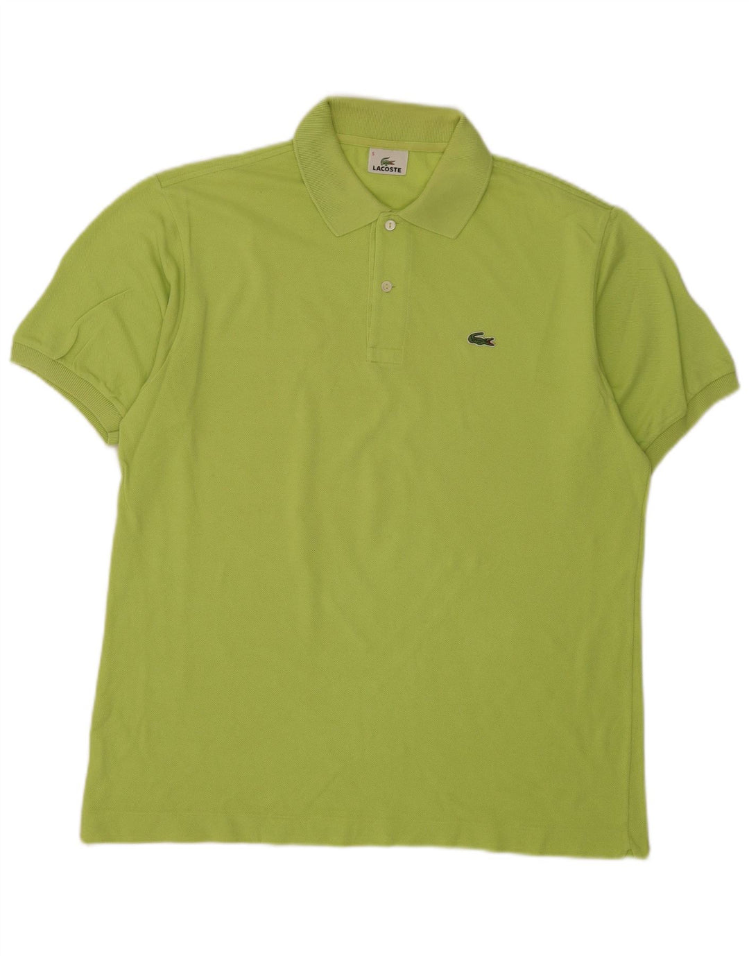 Camisa polo masculina Lacoste tamanho 5 grande algodão verde