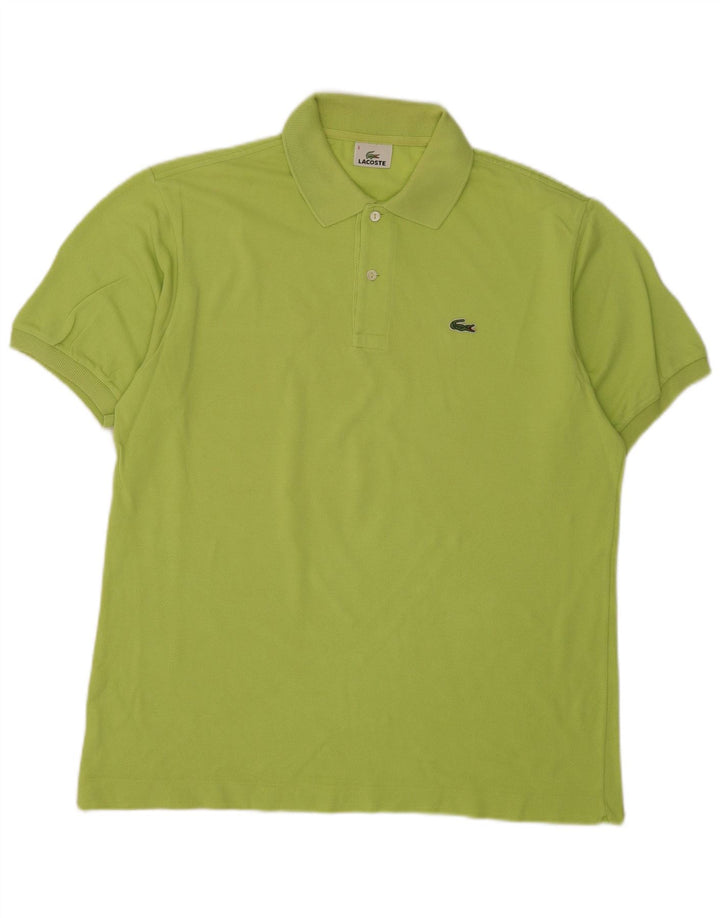 Camisa polo masculina Lacoste tamanho 5 grande algodão verde