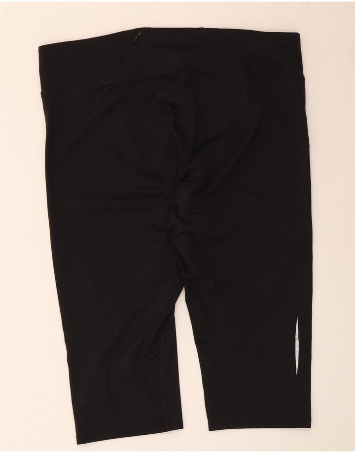 Leggings capri femininas Marks & Spencer Reino Unido 20 2XL poliéster preto