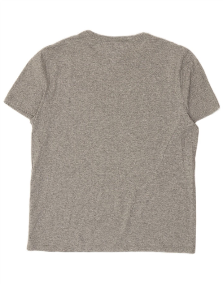 Camiseta masculina Tommy Hilfiger Top cinza médio algodão