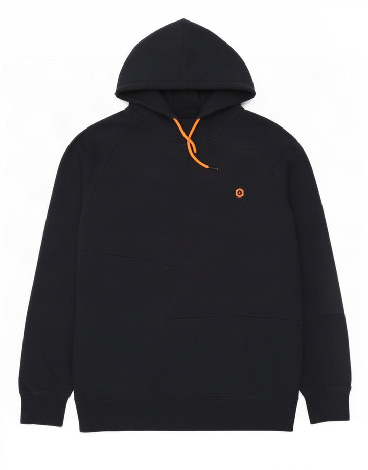 Jack & Jones moletom com capuz masculino grande poliéster azul marinho