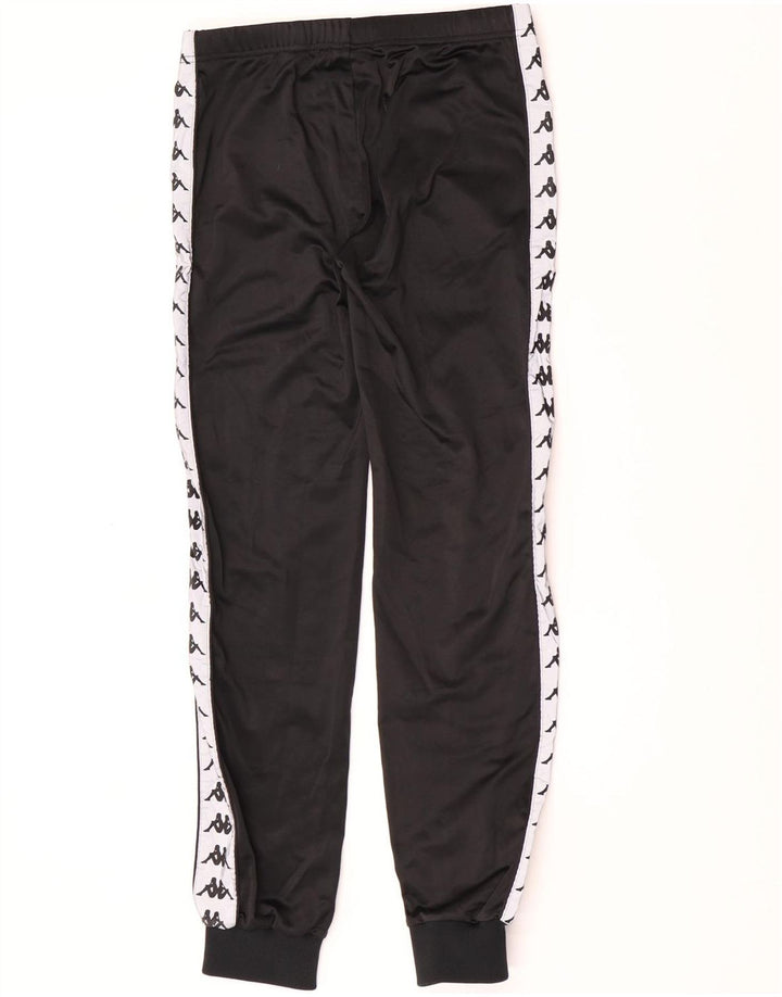 Calça de treino masculina Kappa Graphic Joggers pequena preta
