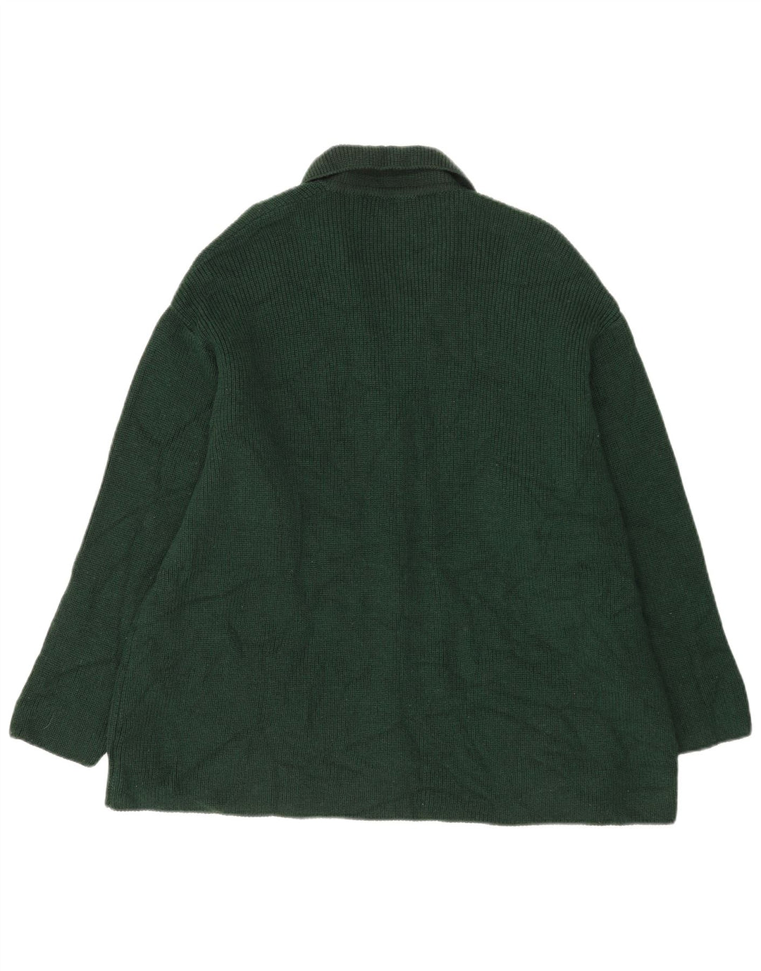 Suéter cardigã feminino Marks & Spencer UK 22 3XL lã verde