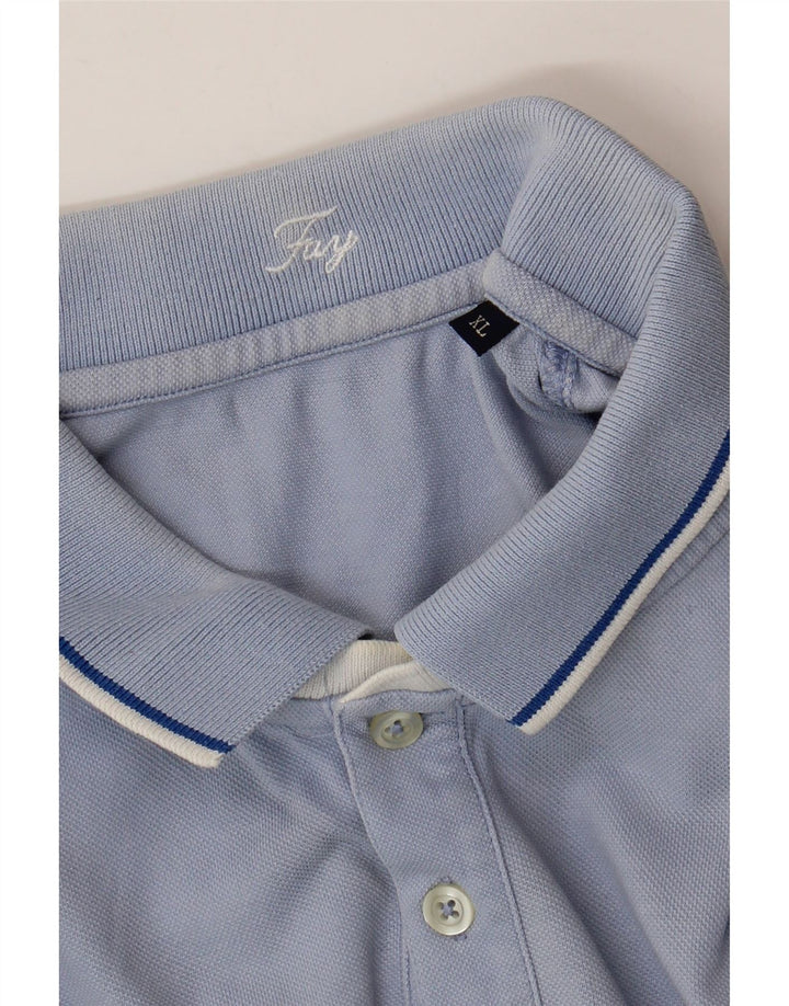 Camisa polo masculina FAY XL listrada azul