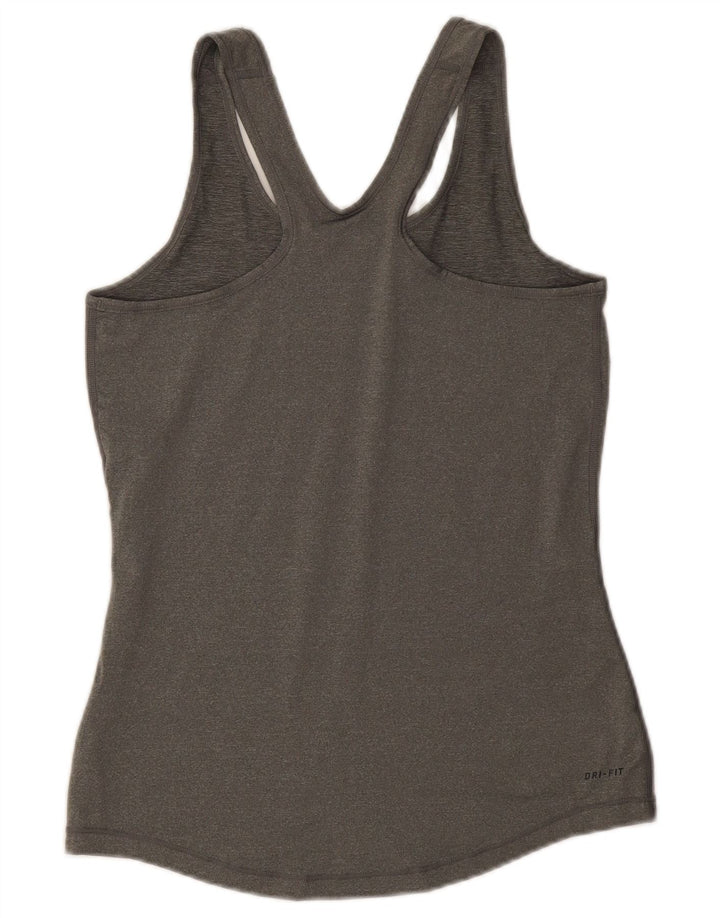 Colete gráfico feminino Nike UK 12 poliéster cinza médio