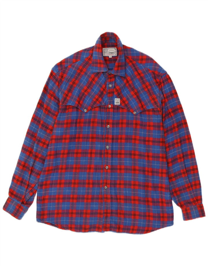 Camisa masculina de flanela Levi's pequena xadrez multicolorida