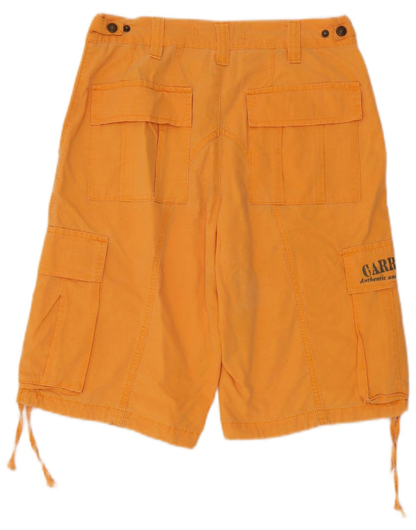 Carrera Mens Cargo Shorts W29 Pequeno Algodão Laranja