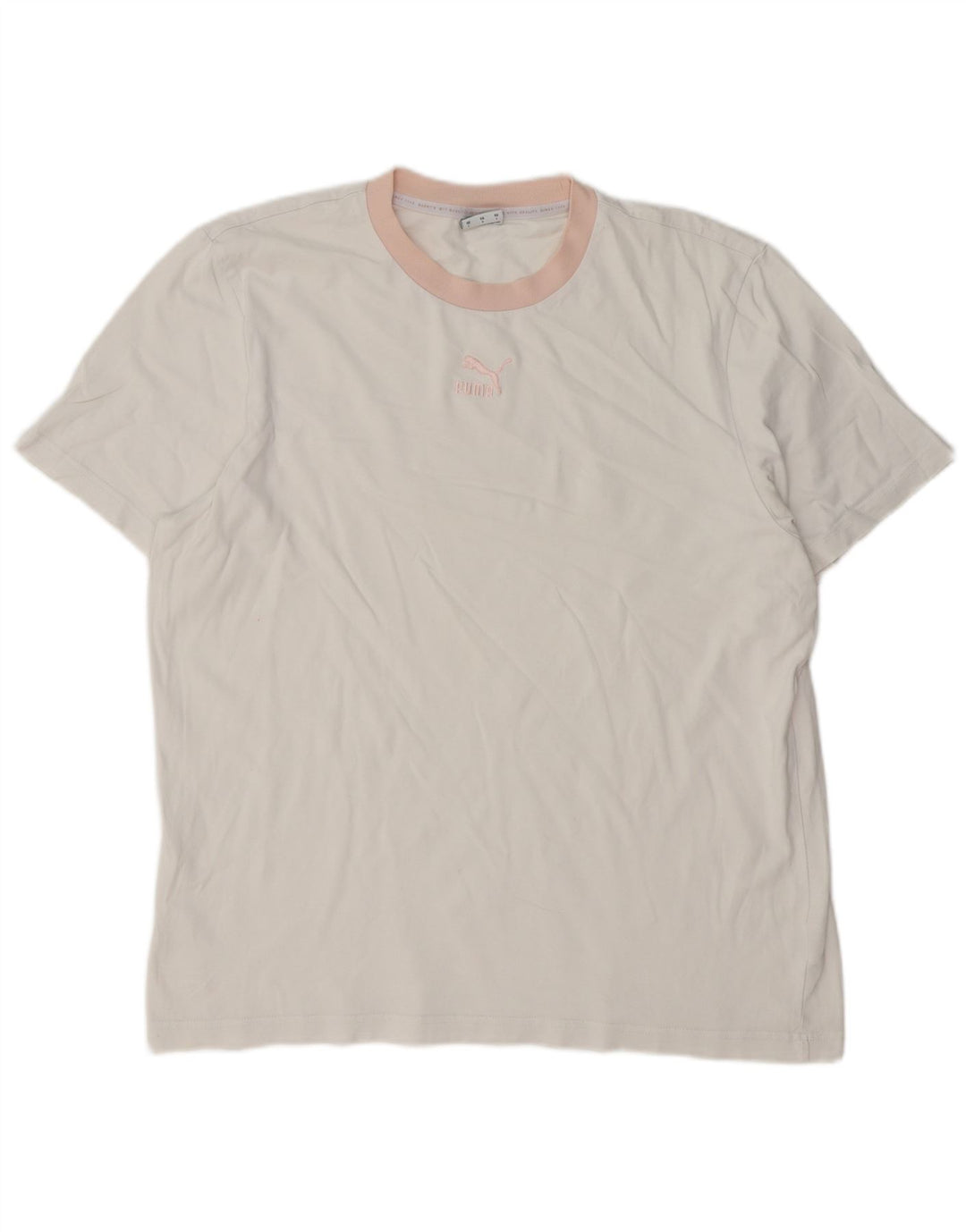 Camiseta masculina PUMA grande algodão branco