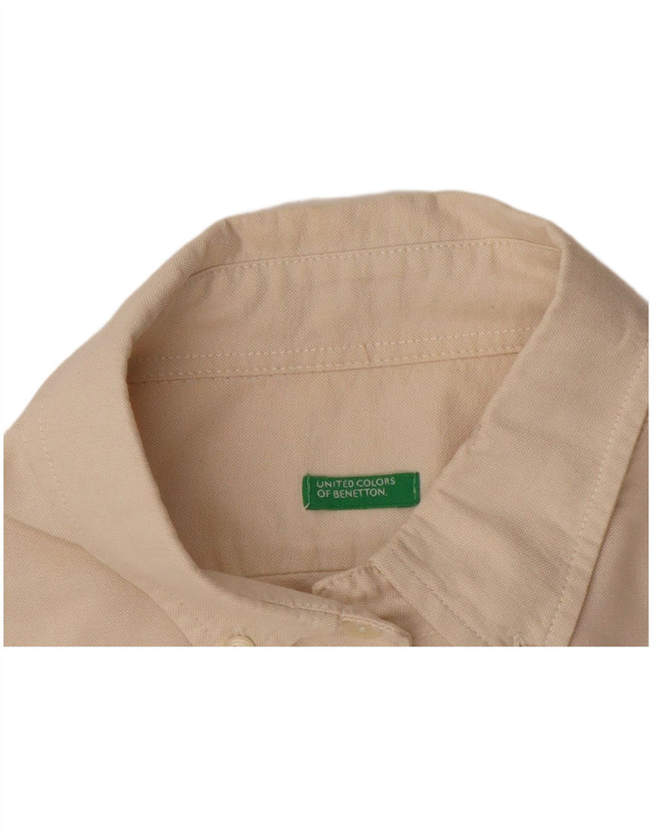 Camisa Benetton Mulher UK 12 Médio Branco