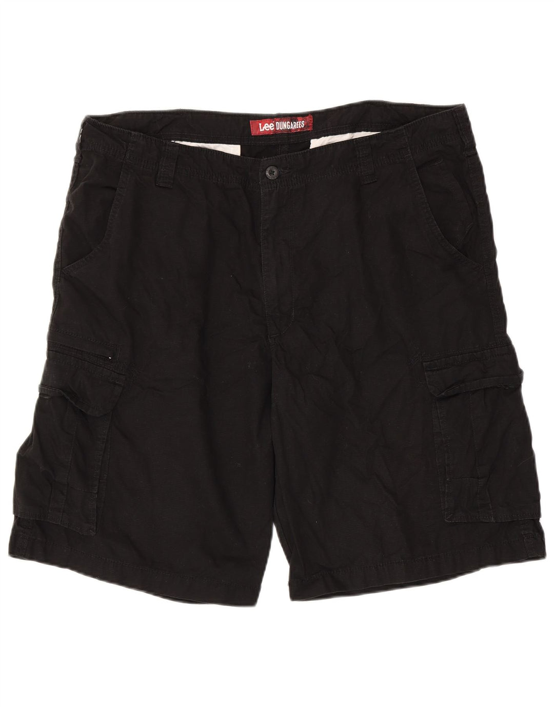 Lee Mens Cargo Shorts W40 XL Algodão Preto