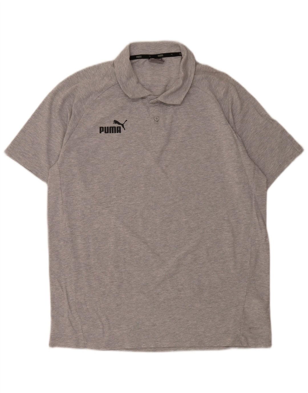 Camisa polo masculina PUMA grande algodão cinza