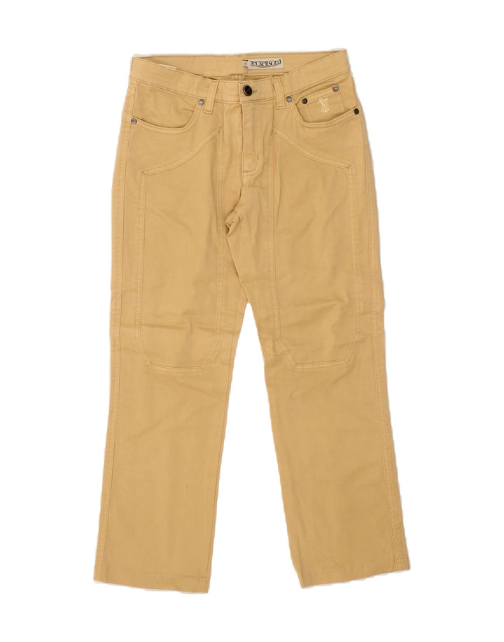 JECKERSON Womens Straight Casual Trousers W28 L25 Beige Cotton Vintage Jeckerson and Second-Hand Jeckerson from Messina Hembry 