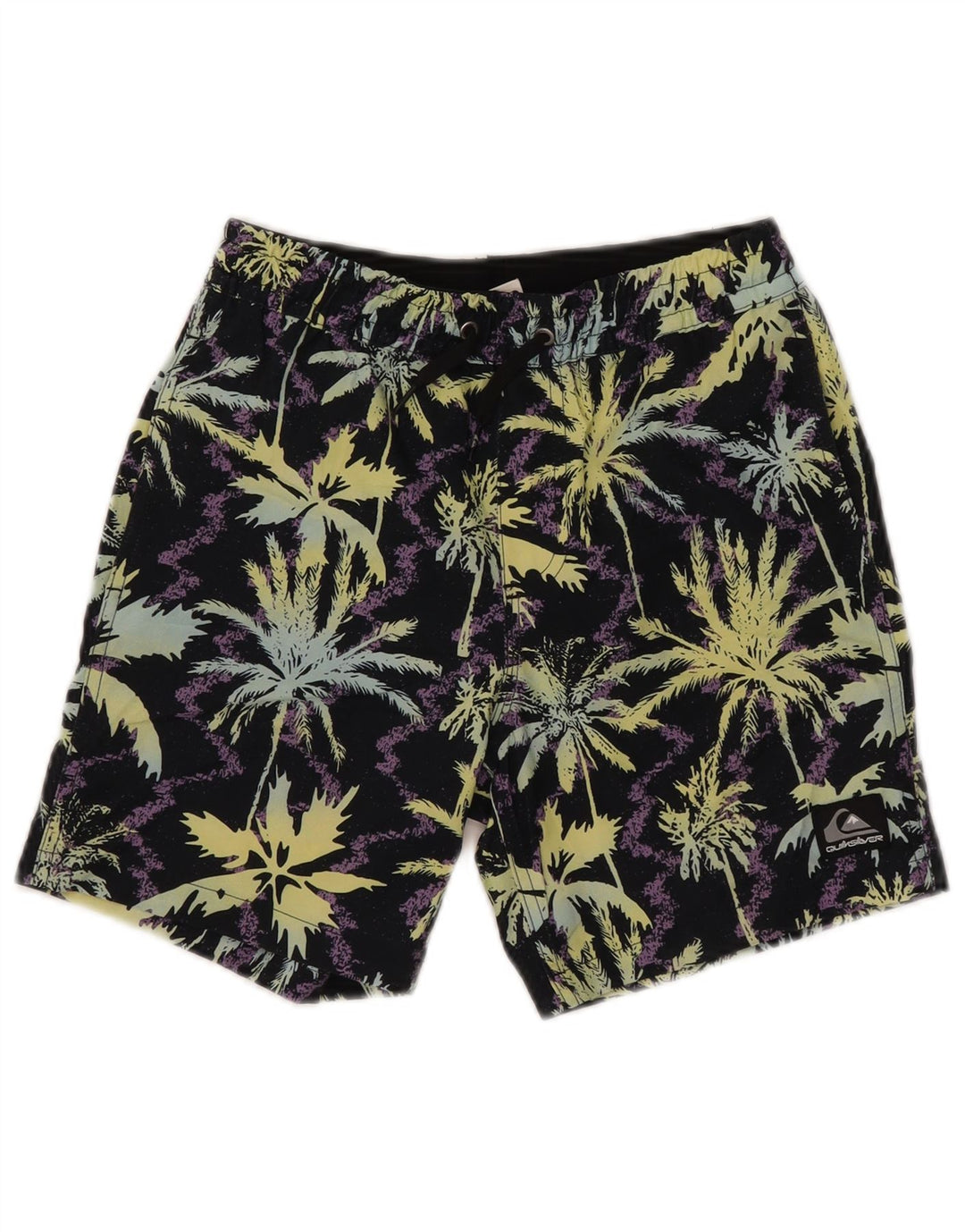 Shorts de natação Quiksilver Boys Graphic 9-10 anos médio preto poliéster