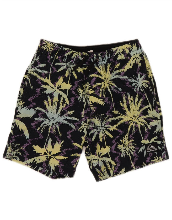 Shorts de natação Quiksilver Boys Graphic 9-10 anos médio preto poliéster