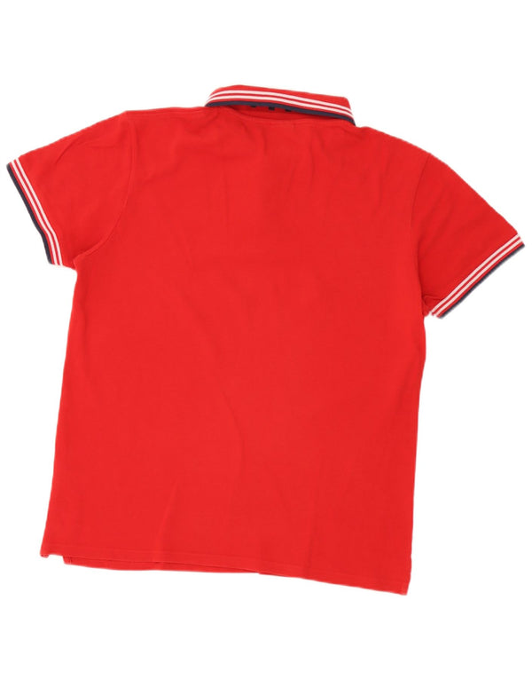 Camisa polo masculina North Sails grande algodão listrado vermelho