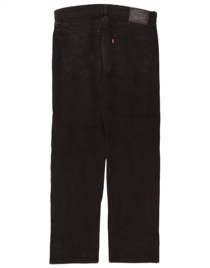 Jeans Levi's 505 Straight Masculino W34 L30 Algodão Preto